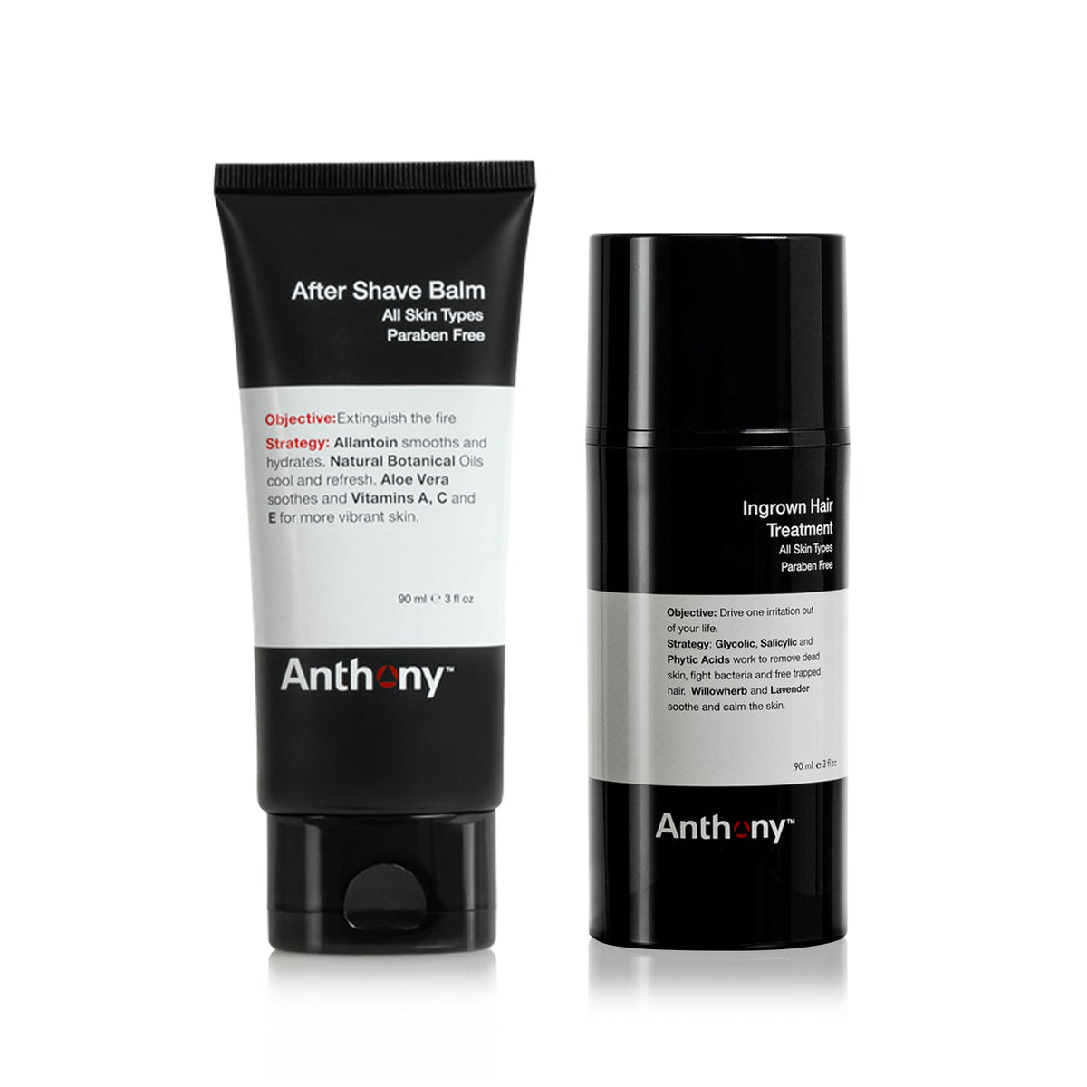 Aftershave Razor Bumps and Ingrown Hair Removal Treatment Duo