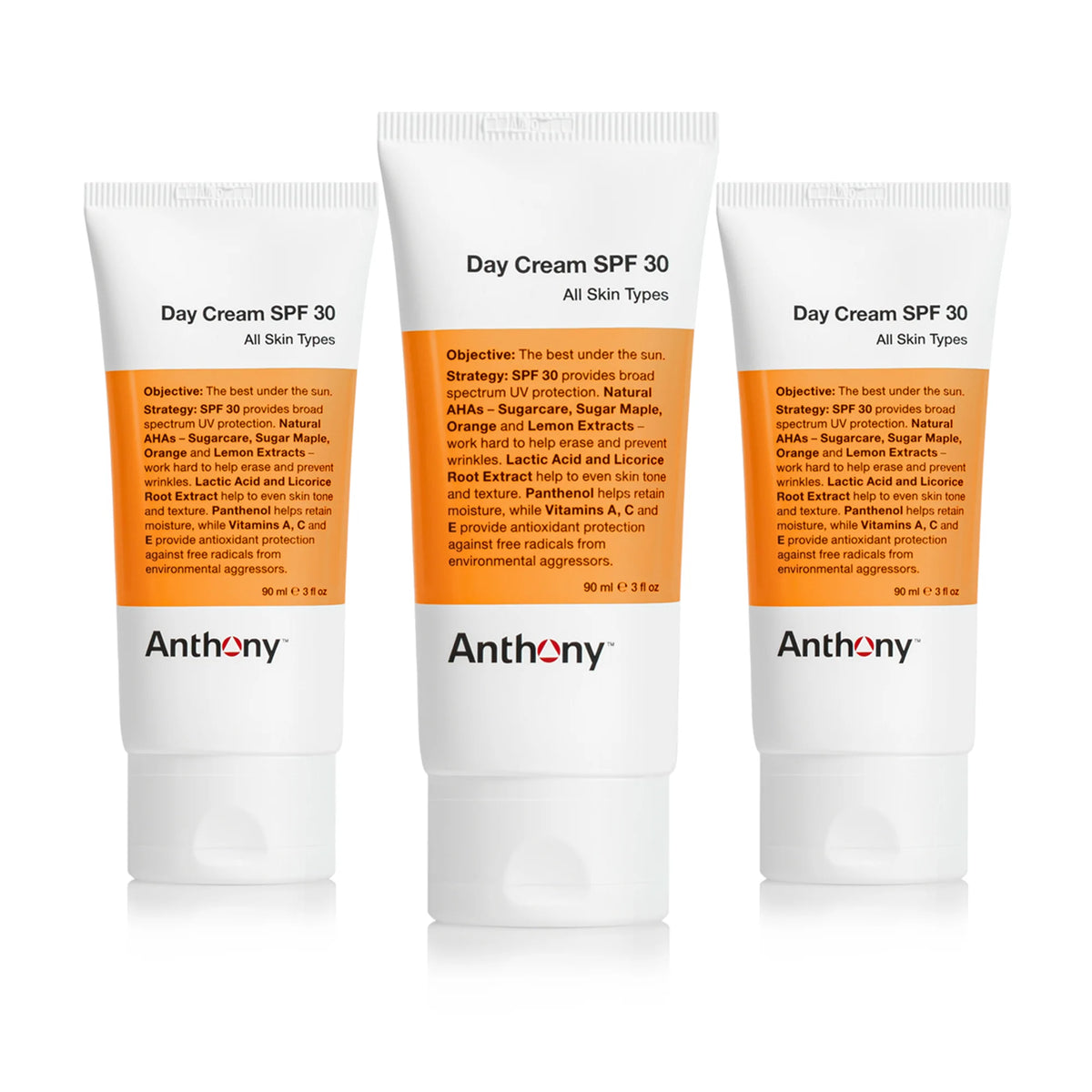 Day Cream SPF 30 3 Pack Moisturizer and UVA UVB Protection