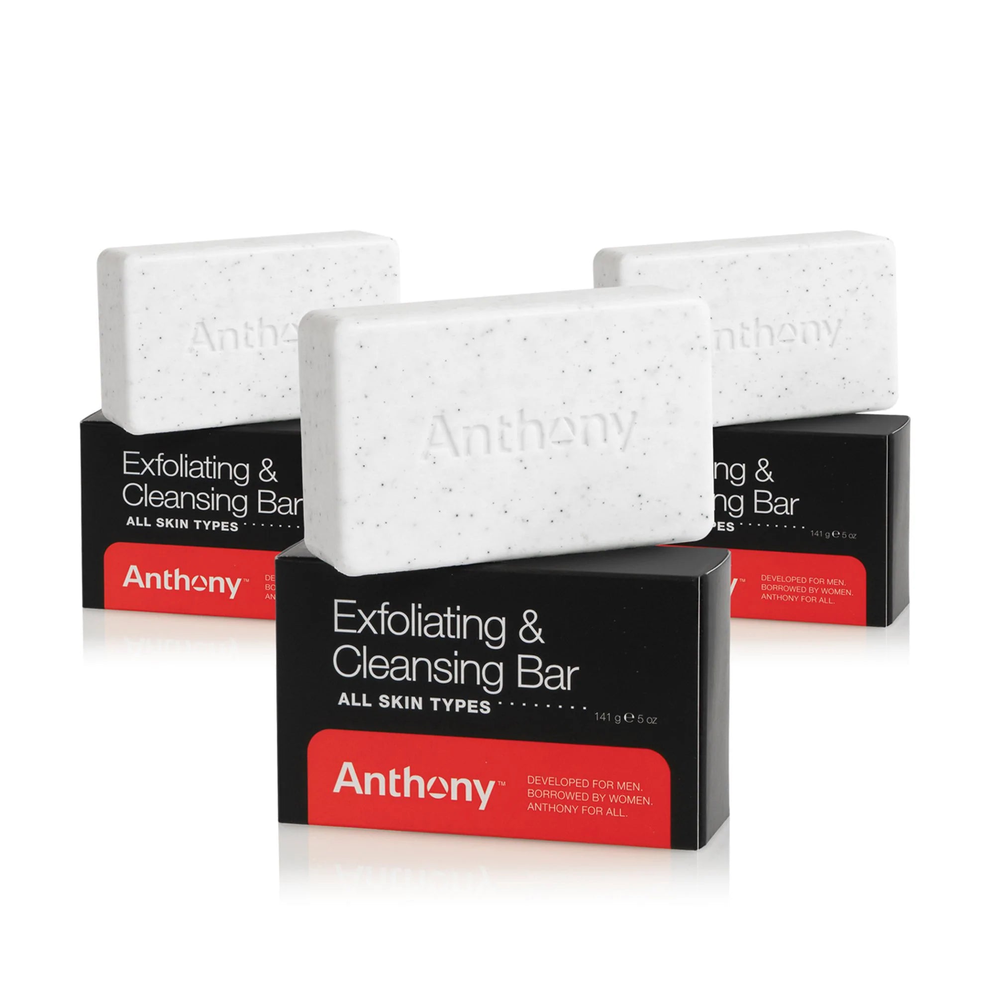 
                  
                    Exfoliating + Cleansing Bar 3-Pack (£66 Value)
                  
                